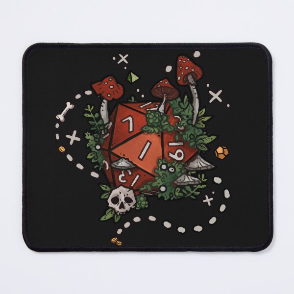 Item preview, D20 Dice and Mushrooms | Dungeons & Dragons  designed and sold by keyvei.