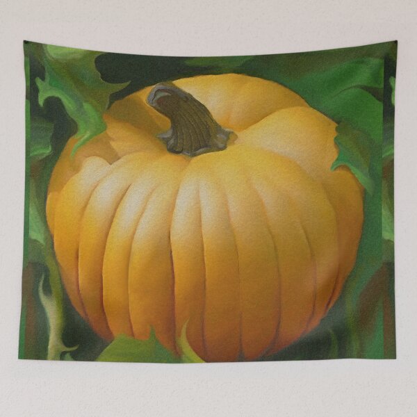 Item preview, Pumpkin – Autumn Harvest Painting | Seasonal Fall Wall Art | Contemporary Still Life designed and sold by Martin Geller.