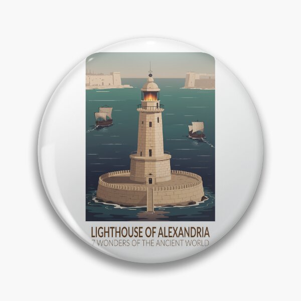 Item preview, Lighthouse of Alexandria Seven Wonders of the World Vintage designed and sold by KrisSidDesigns.