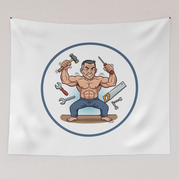 Item preview, Bodybuilder Daddy Handyman designed and sold by muscledaddies.