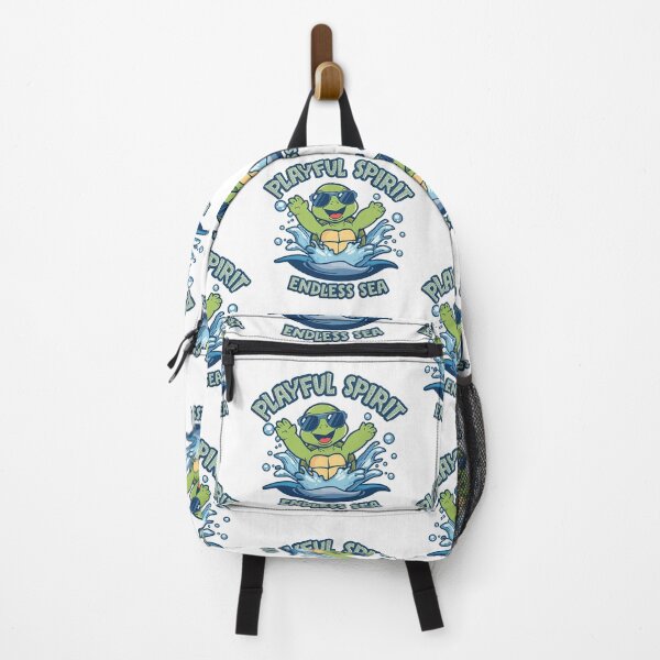 Item preview, Playful Spirit Endless Sea – Funny turtle with sunglasses in the ocean designed and sold by ParaSiempreS.