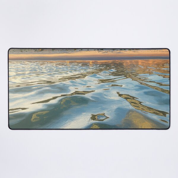 Item preview, Low Angle Seascape Wall Art – Ripples and Dune Horizon Golden Hour Canvas designed and sold by jazzyfunky.