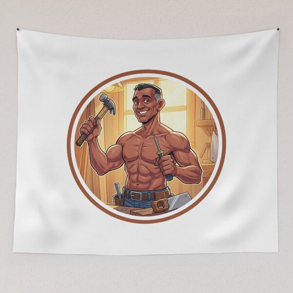 Item preview, Handyman Muscular Dad designed and sold by muscledaddies.