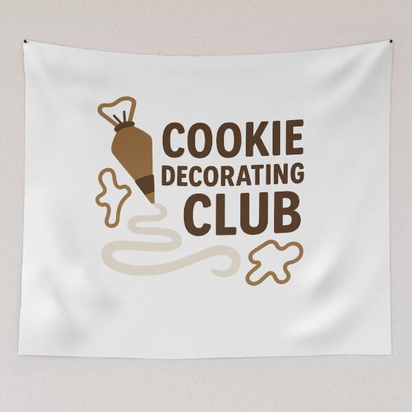 Item preview, Cookie Decorating Club – Gingerbread & Icing Swirl Baking Design designed and sold by DailyDrivesct.