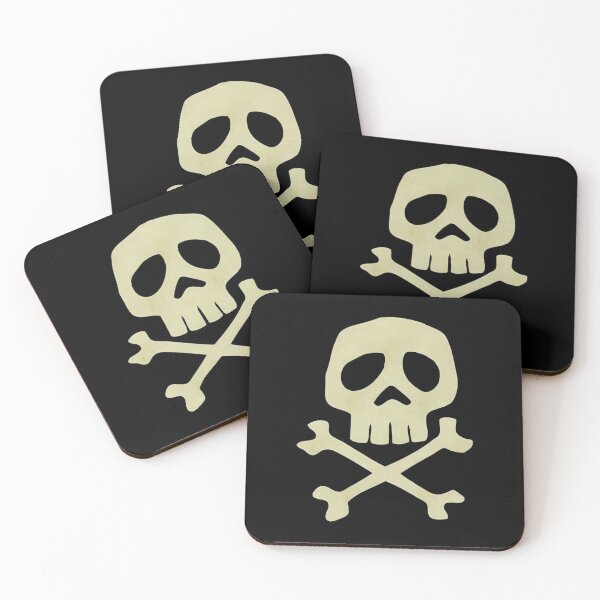 Item preview, Danzig Style Harlock Skull Crossbones  Jolly Roger  	 designed and sold by iihvrnoltc55.