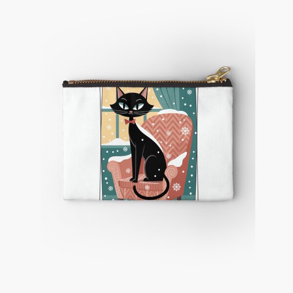 Item preview, Mid Century Cat Holiday Feel designed and sold by FunkyCatDesigns.