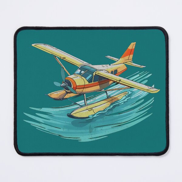 Item preview, Vintage Style Seaplane Flying Over Water Illustration designed and sold by AwsomeStore.