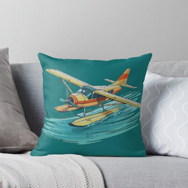Item preview, Vintage Style Seaplane Flying Over Water Illustration designed and sold by AwsomeStore.