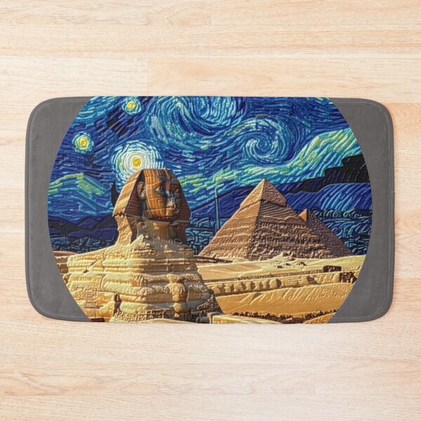 Item preview, sphinx starry night colorful abstract egyptian design designed and sold by SmashingDeals.