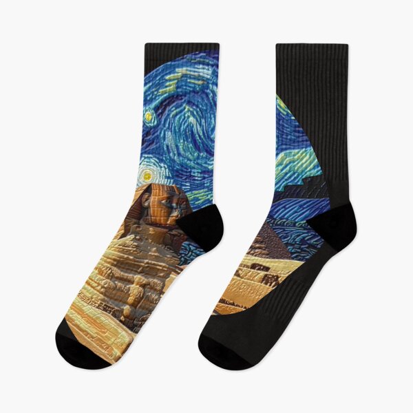 Item preview, sphinx starry night colorful abstract egyptian design designed and sold by SmashingDeals.