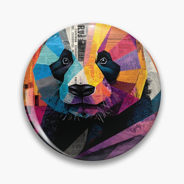 Item preview, Act Now for the Pandas - Bold Geometric Portrait for Wildlife Protection designed and sold by OlfactoART Studio.