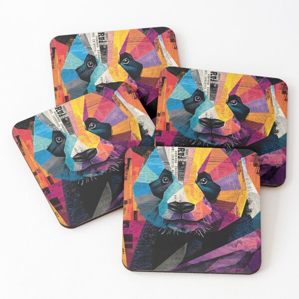 Item preview, Act Now for the Pandas - Bold Geometric Portrait for Wildlife Protection designed and sold by OlfactoART Studio.