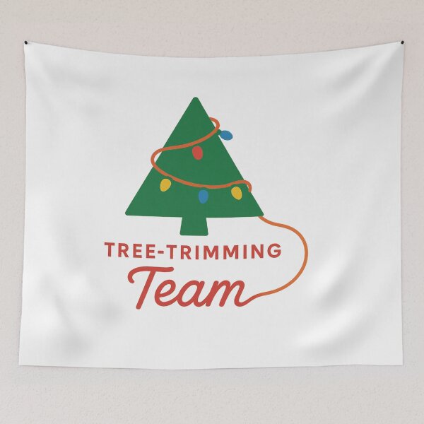 Item preview, Tree-Trimming Team – Festive Christmas Lights Holiday Design designed and sold by DailyDrivesct.