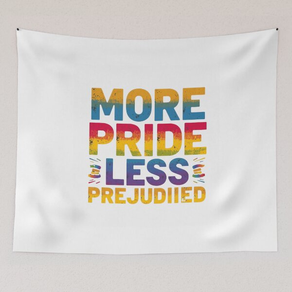 Item preview, More Pride Less Prejudice T-Shirt | LGBTQ Equality and Love Is Love Tee, Funny Shirt, Valentine Shirt gift, Valentine Day Cut File designed and sold by GAIDREDA.