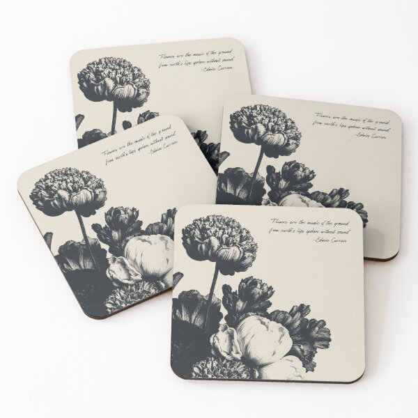 Item preview, Earth's Silent Melody: Flowers in Monochrome designed and sold by Drawings Project.