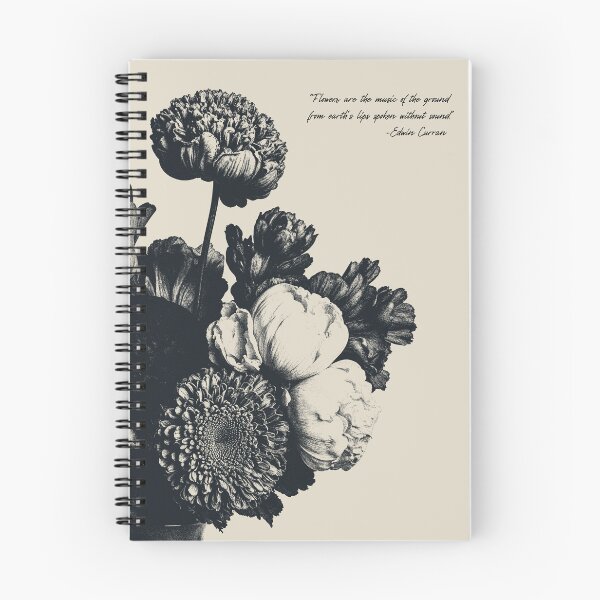 Item preview, Earth's Silent Melody: Flowers in Monochrome designed and sold by Drawings Project.