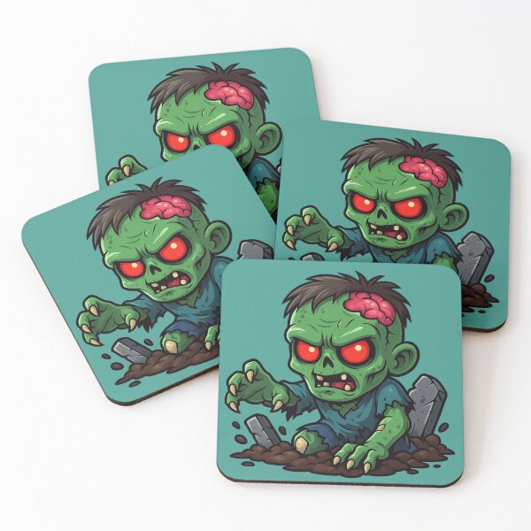 Item preview, Kawaii Chibi Zombie Coming Out of the Grave designed and sold by Ahau Designs.