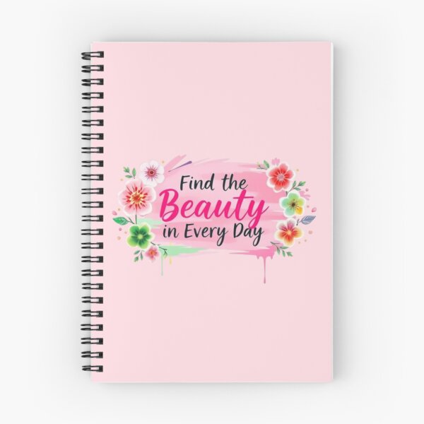 Item preview, Find the Beauty in Every Day - Pink Floral Wreath designed and sold by NewAspect.