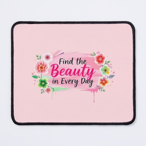 Item preview, Find the Beauty in Every Day - Pink Floral Wreath designed and sold by NewAspect.