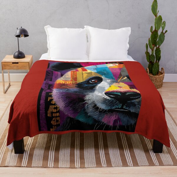 Item preview, Panda Power - Bold Geometric Portrait to Champion Endangered Species designed and sold by OlfactoART Studio.