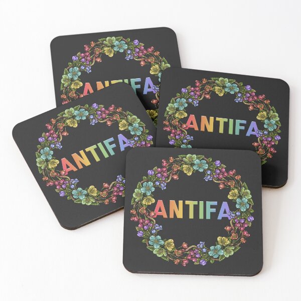 Item preview, AntiFa Wreath Rainbow designed and sold by Art by Veya.