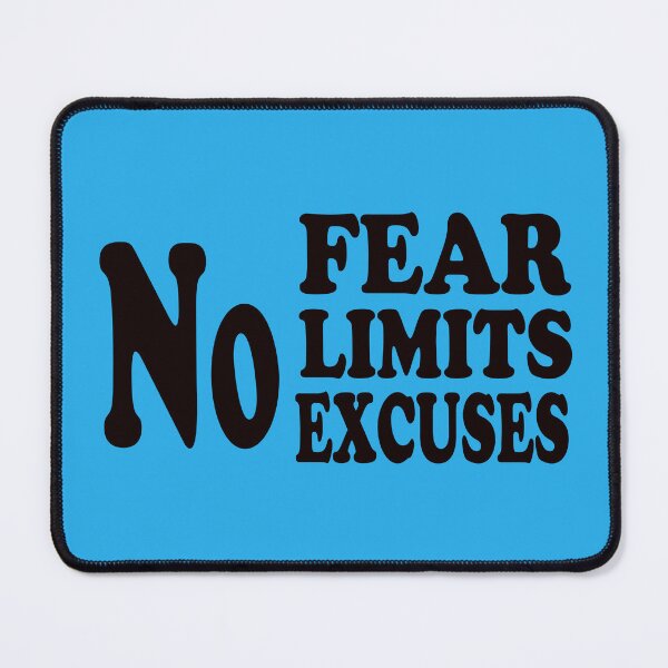 Item preview, No Fear, No Limits, No Excuses – Bold Motivational Quote Design designed and sold by ArtNestVerse.