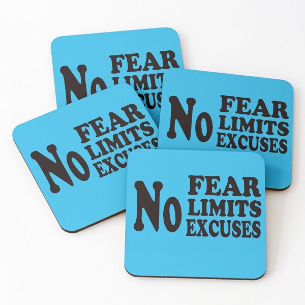 Item preview, No Fear, No Limits, No Excuses – Bold Motivational Quote Design designed and sold by ArtNestVerse.