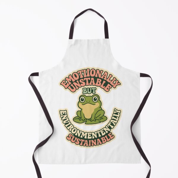 Item preview, Emotionally Unstable but Environmentally Sustainable – Funny Eco Mental Health Quote designed and sold by Cat & Coffee Studio.