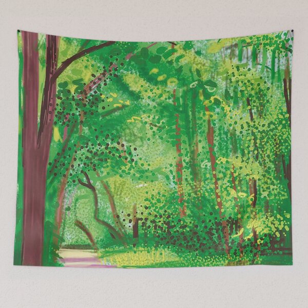 Item preview, The Arrival Of Spring In Woldgate East Yorkshire 28th April 2011 by David Hockney designed and sold by FEUVSD.
