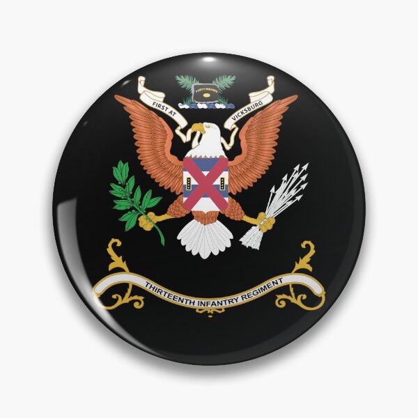 Item preview, Army - Regimental Colors - 13th Infantry Regiment  - First at Vicksburg X 300 designed and sold by Military Insignia Products.