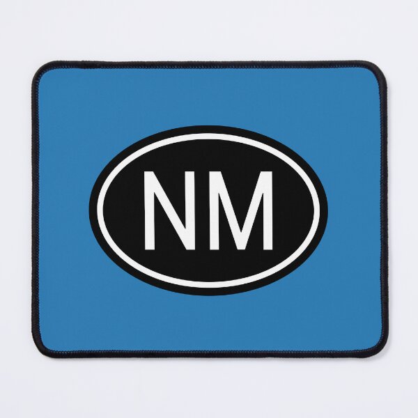 Item preview, NM Initials Monogram Oval White Letters designed and sold by Jeallan Designs.
