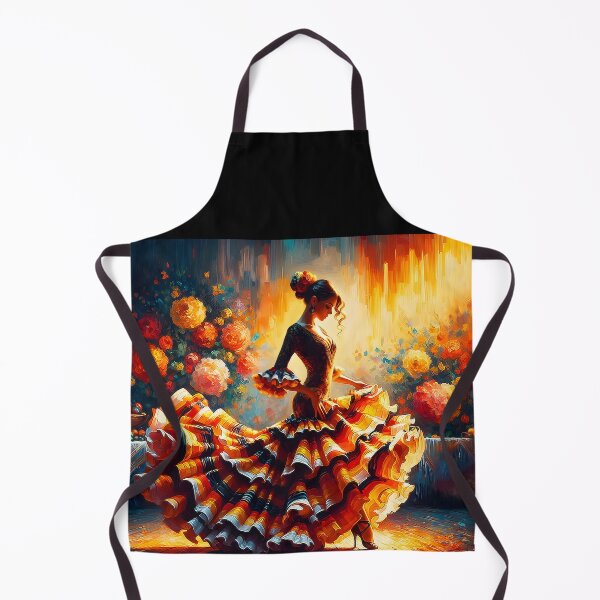 Item preview, Flamenco Passion – Whirling Skirt in Floral Room designed and sold by EmeraldeaArt.