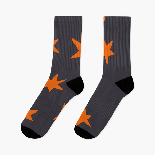 Item preview, Minimalist Starry Night: Cosmic Pattern in Blue and Orange designed and sold by AcuarelasCA.
