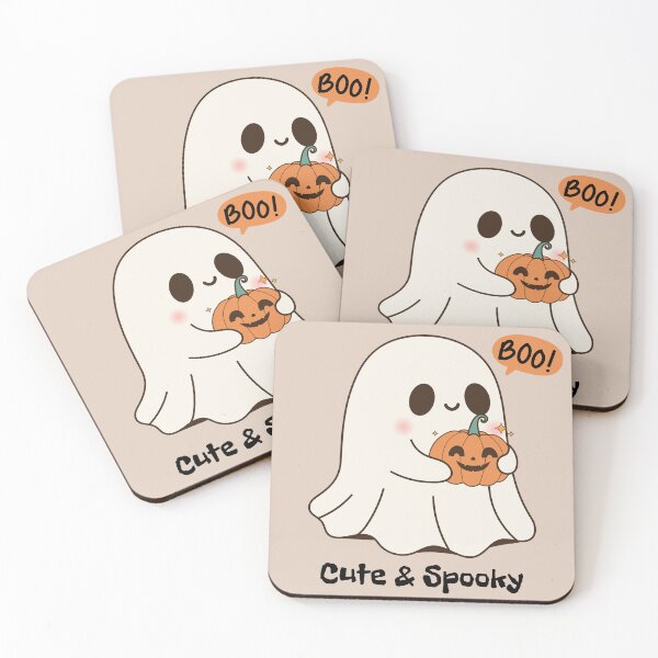 Item preview, Cute Spooky Ghost ? Kawaii Pumpkin Halloween Design designed and sold by RoraLily.