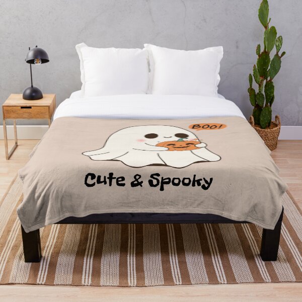 Item preview, Cute Spooky Ghost ? Kawaii Pumpkin Halloween Design designed and sold by RoraLily.