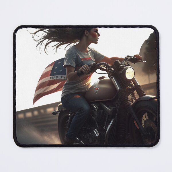 Item preview, Woman riding motorcycle designed and sold by zangess1.