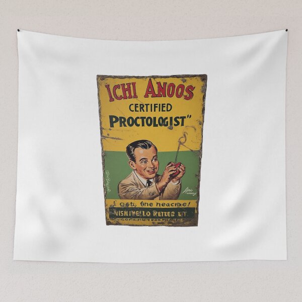 Item preview, Ichi Anoos Proctologist Spoof Tin Sign designed and sold by IanBakerToons.