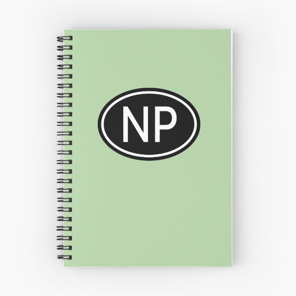 Aperçu de l'œuvre Initiales NP Monogramme Lettres ovales blanches créée et vendue par Jeallan Designs.