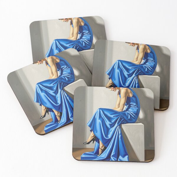 Item preview, Figure in Blue - Original Art Deco Artwork designed and sold by elektronen.