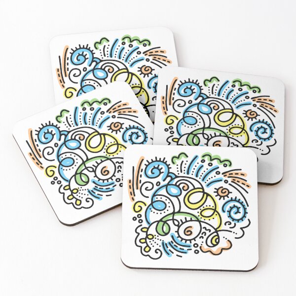 Item preview, weather Abstraction Doodle Composition  designed and sold by alina-k-design.