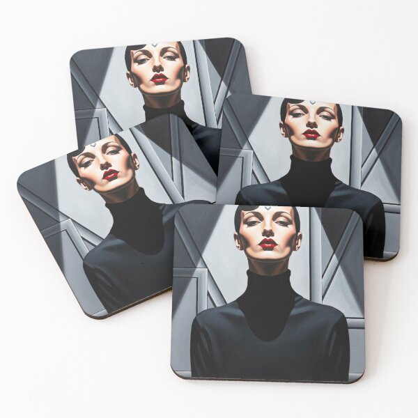 Item preview, The Black Turtleneck - Original Art Deco Artwork designed and sold by elektronen.