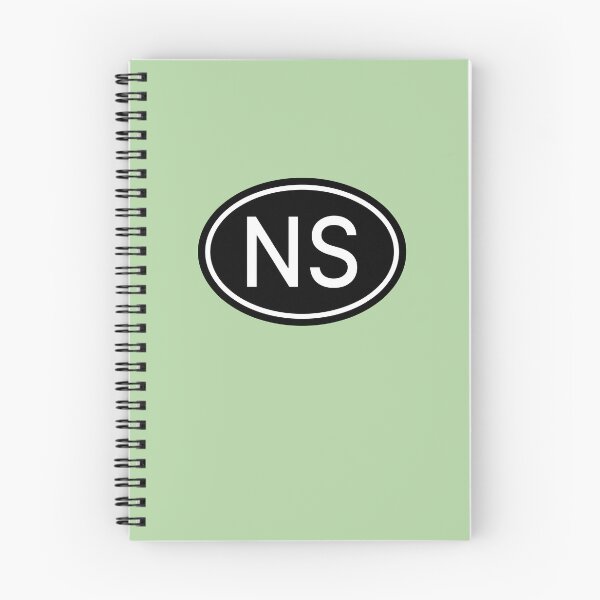 Item preview, NS Initials Monogram Oval White Letters designed and sold by Jeallan Designs.