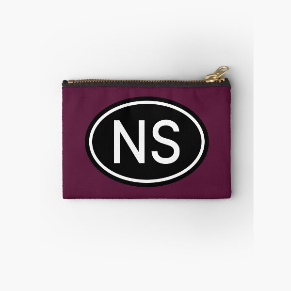 Item preview, NS Initials Monogram Oval White Letters designed and sold by Jeallan Designs.