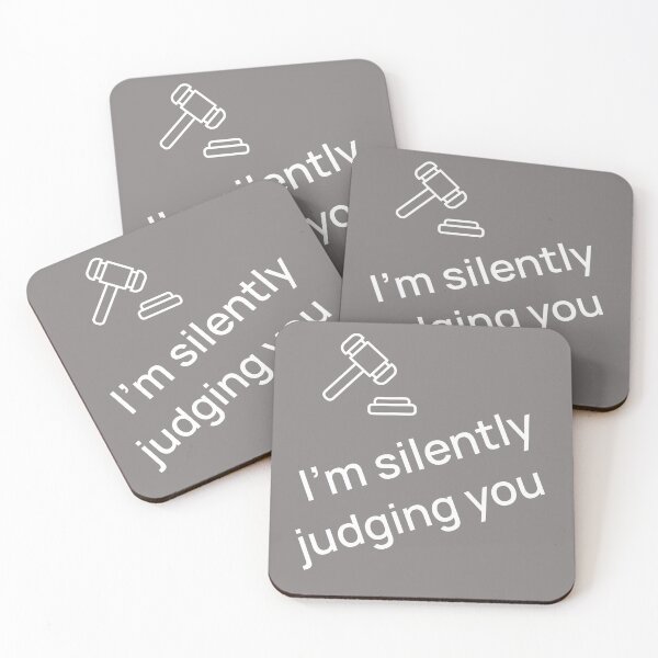 Artikelvorschau, Ich verurteile dich im Stillen Humorvoll entworfen und verkauft von PureGoldDesigns.