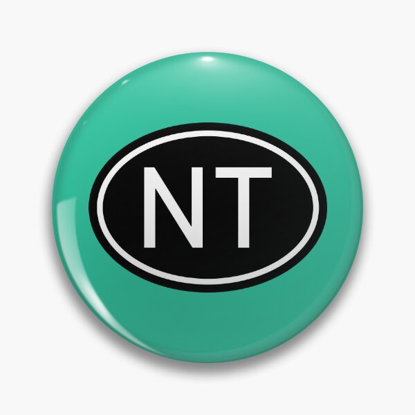 Item preview, NT Initials Monogram Oval White Letters designed and sold by Jeallan Designs.