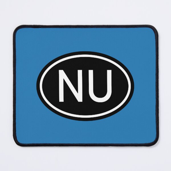 Item preview, NU Initials Monogram Oval White Letters designed and sold by Jeallan Designs.