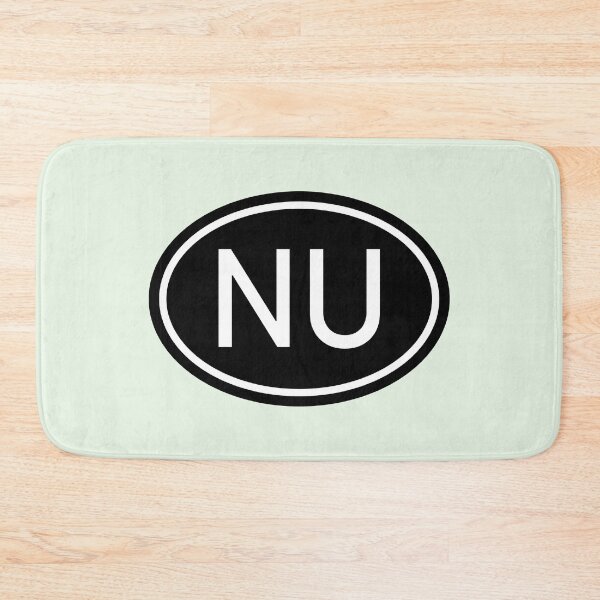 Item preview, NU Initials Monogram Oval White Letters designed and sold by Jeallan Designs.