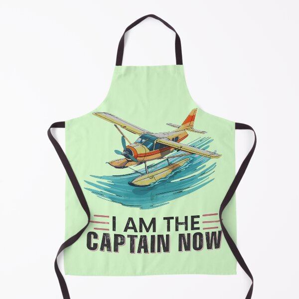 Item preview, "Captain Now" Vintage Seaplane Adventure Illustration designed and sold by AwsomeStore.