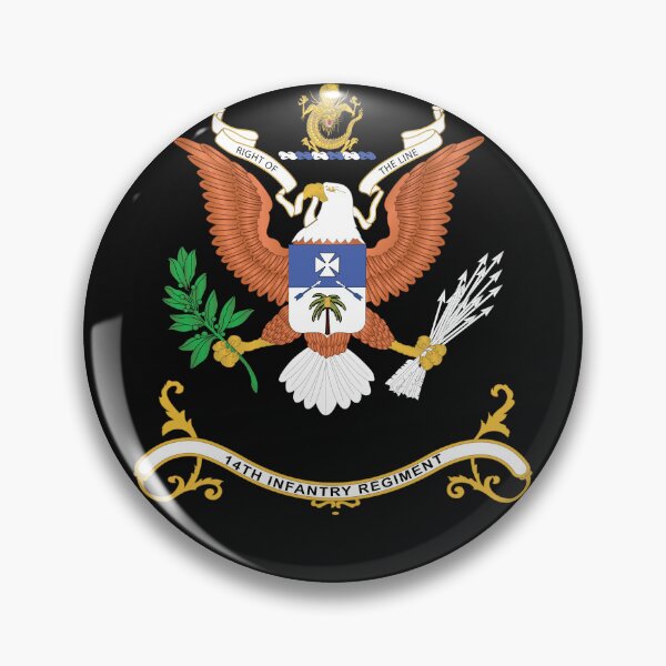 Item preview, Army - Regimental Colors - 14th Infantry Regiment  - Right of the Line X 300 designed and sold by Military Insignia Products.
