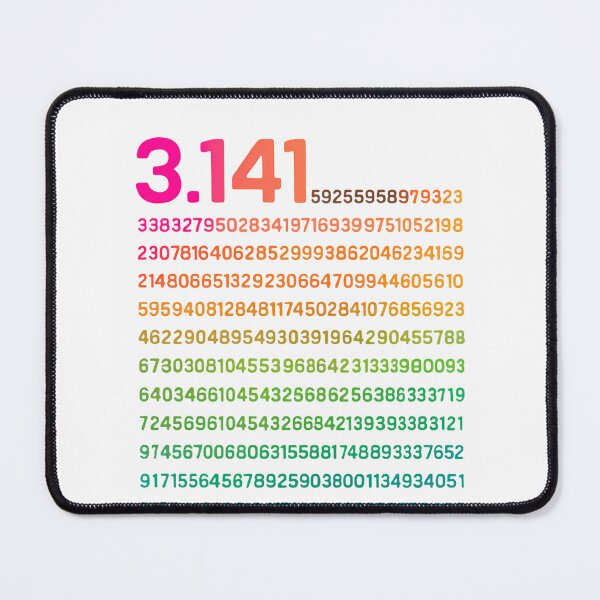 Item preview, Funny Physics Pi Digits in Gradient Colors nerd style designed and sold by HumansStuck12.